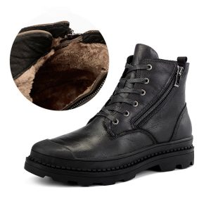 Leder Komfort Schnürboots Damen Damen