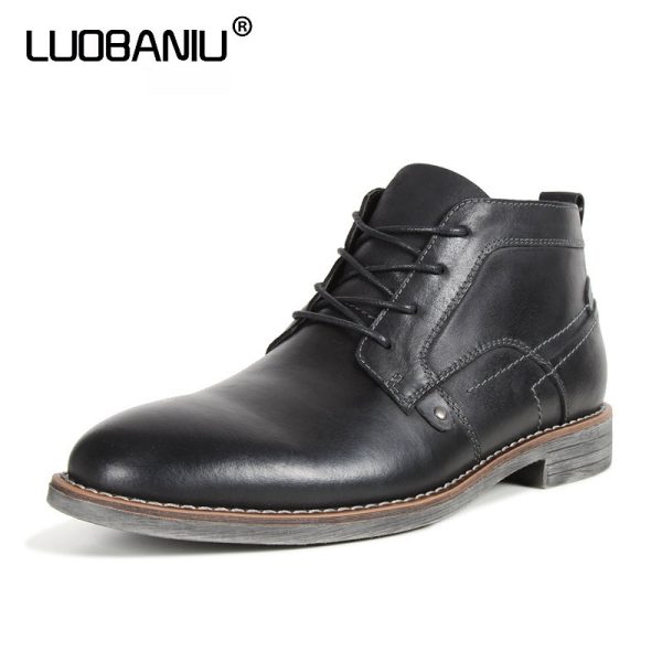 Leder Schnürboots Herren Herren