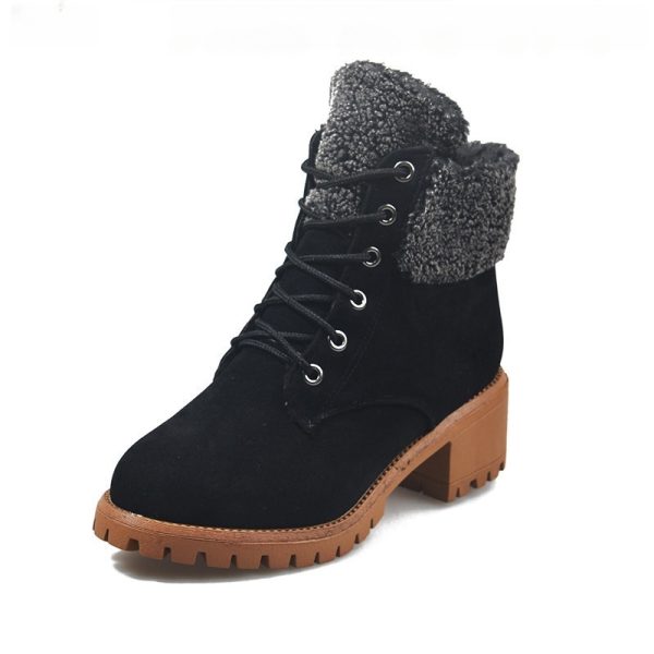 Leder Schnürstiefelette Damen Damen