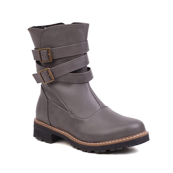 Leder Stiefelette Damen Damen