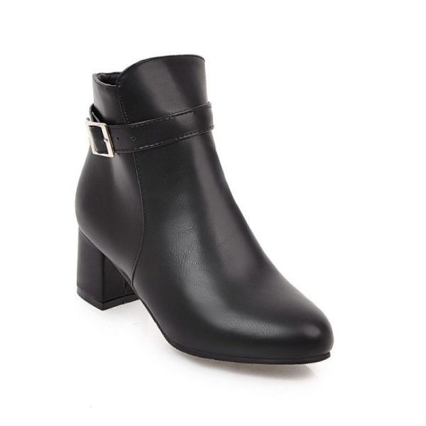 Leder Stiefelette Damen Damen