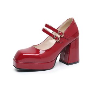 Mary Jane Pumps Damen Damen